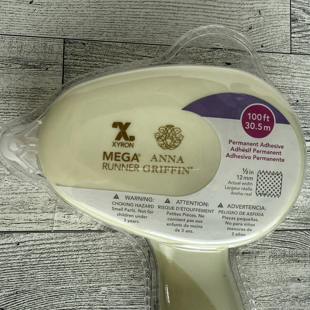 Anna Griffin Mega Runner with 100' Xyron‎ Permanent Adhesive 1/2 inch wide NEW